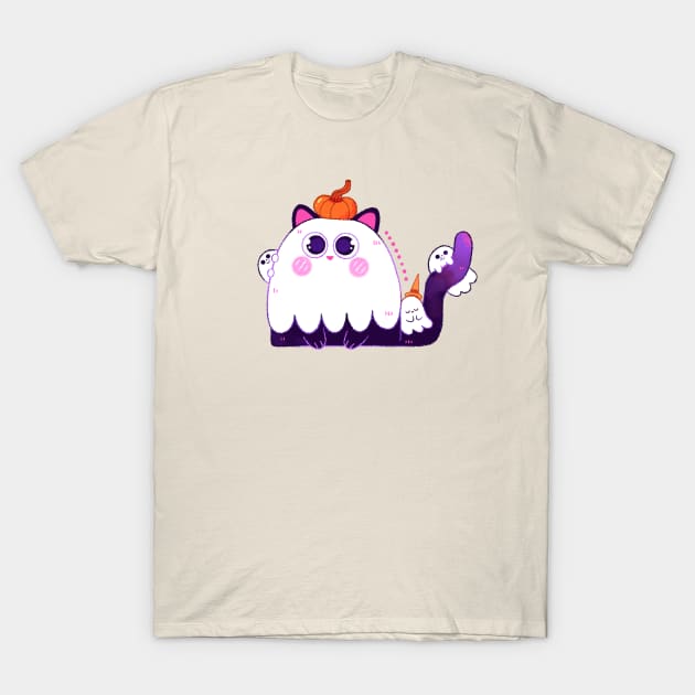 Ghost Kitty T-Shirt by Laetitia Levilly